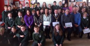 Year 7 pupils call for safer streets.