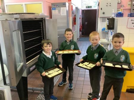 Baking Time in Year 2 with some help from our Kitchen Staff