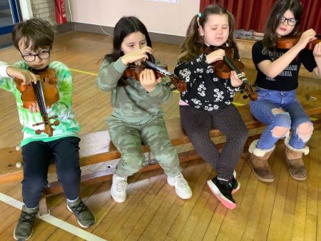 Musical Entertainment during St. Patrick's Day Assembly